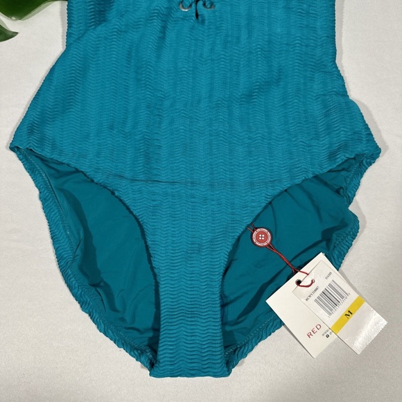 NWT $158 Red Carter [ Medium‎ / 8 US ] The Wave Lace Up One Piece Swimsuit - Picture 7 of 13